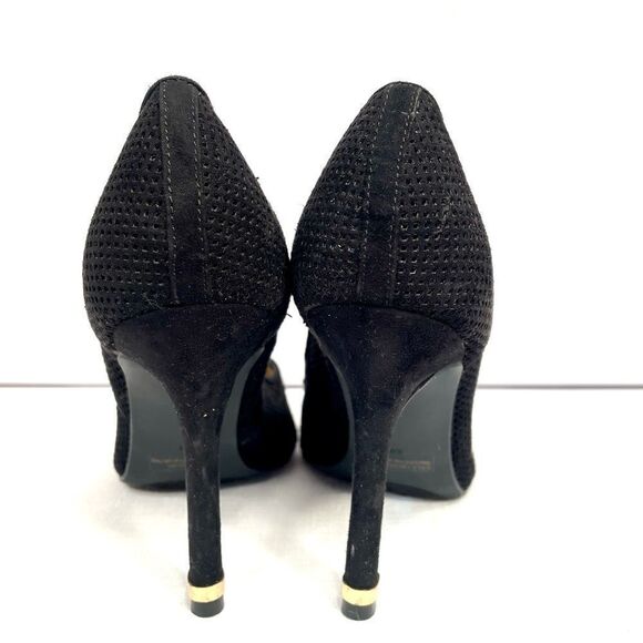 BLACK SUEDE CUT OUT 4” HEELS SIZE 8M by GUESS - Picture 4 of 5